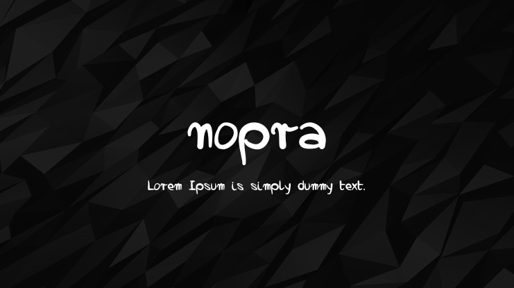 nopra Font