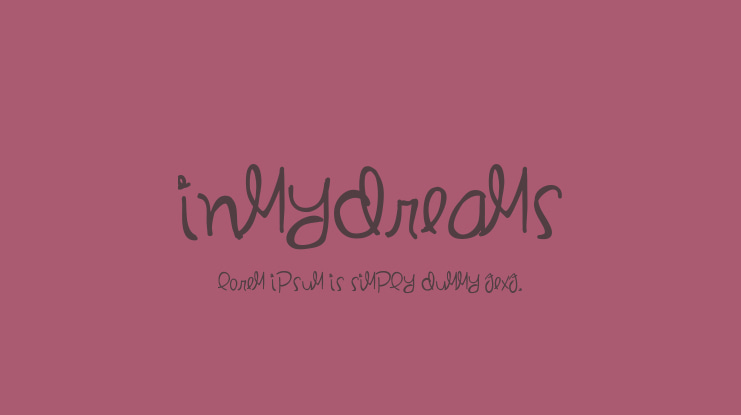 InMyDreams Font