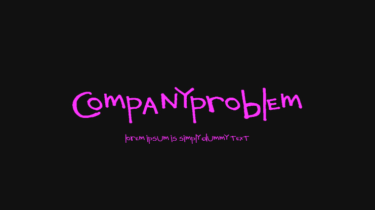 CompanyProblem Font