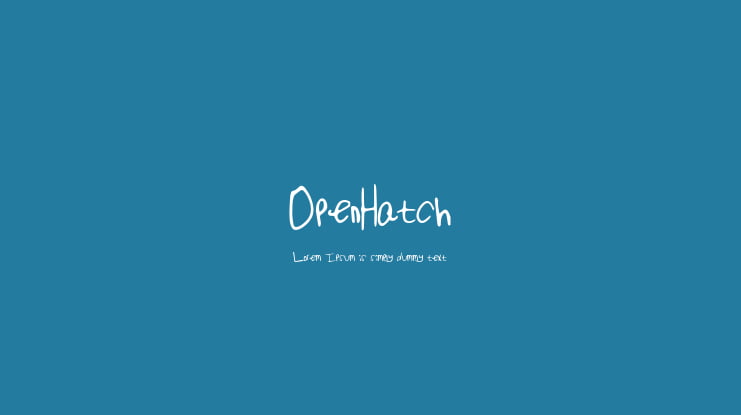 OpenHatch Font