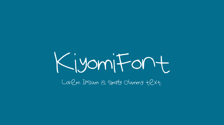 KiyomiFont Font