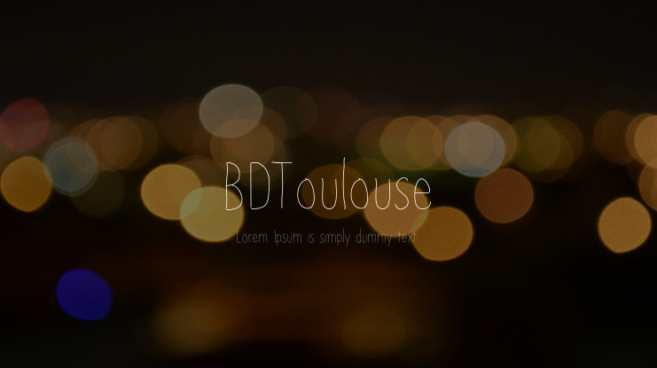 BDToulouse Font