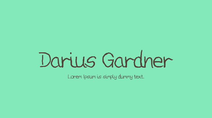 Darius Gardner Font