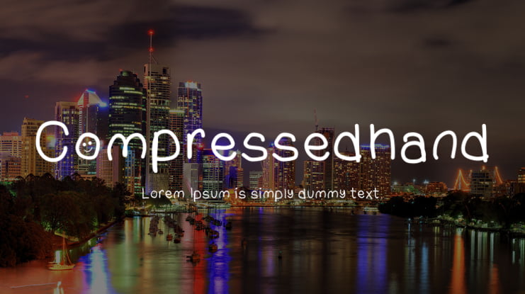 Compressedhand Font