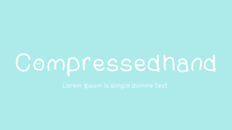 Compressedhand Font