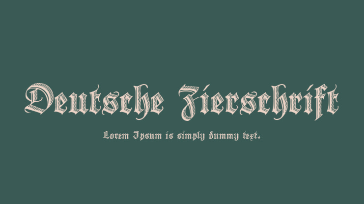 Deutsche Zierschrift Font