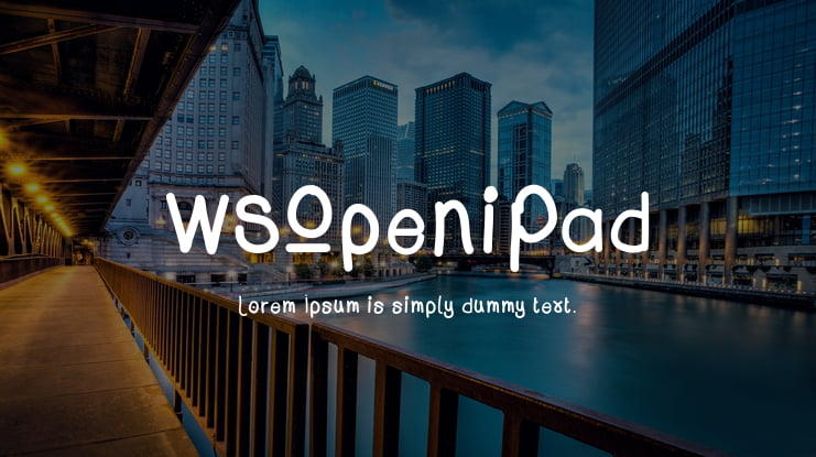 WSOpeniPad Font