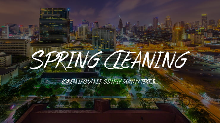 Spring Cleaning Font