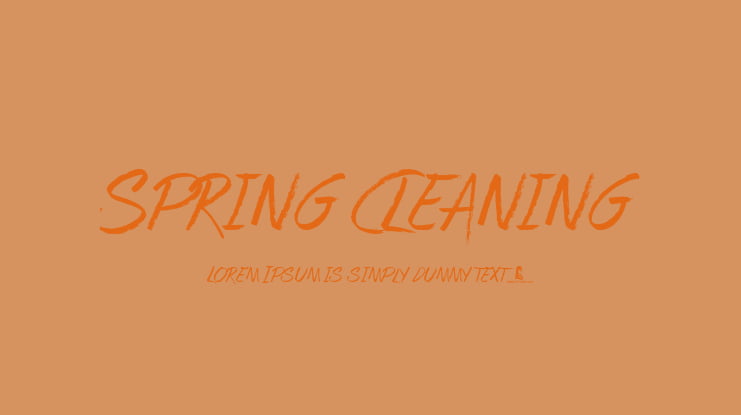 Spring Cleaning Font