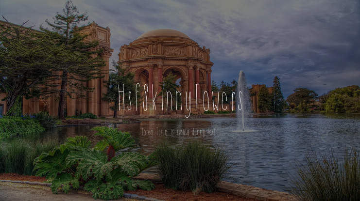 HsfSkinnyTowers Font