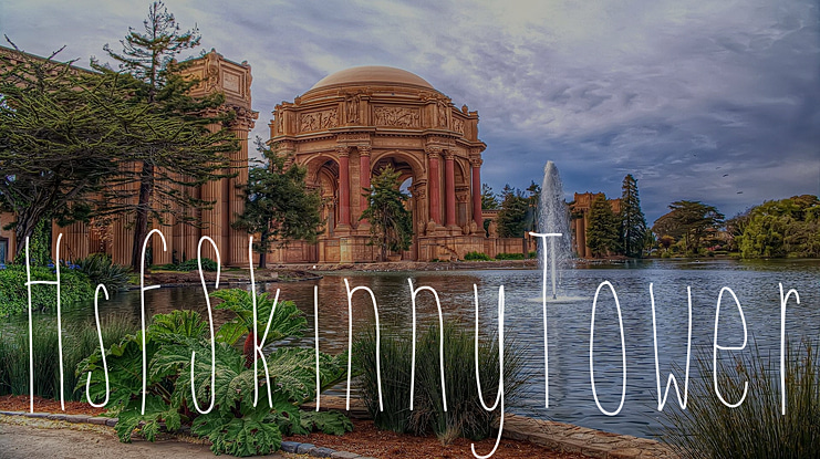 HsfSkinnyTowers Font
