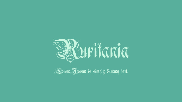 Ruritania Font Family