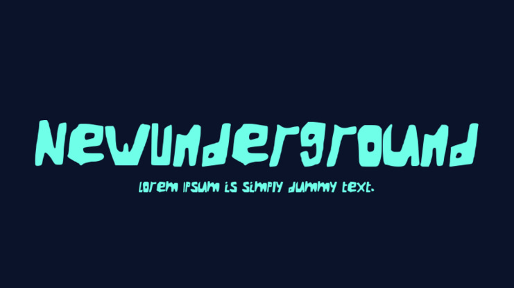 NewUnderground Font