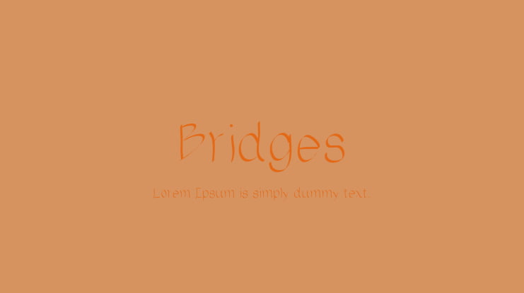Bridges Font