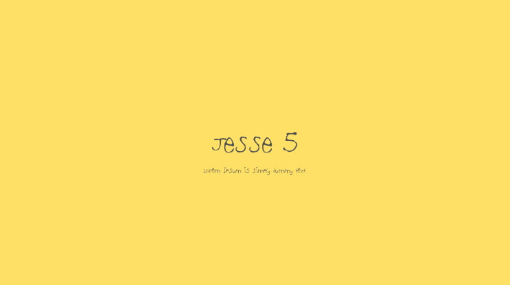 Jesse 5 Font
