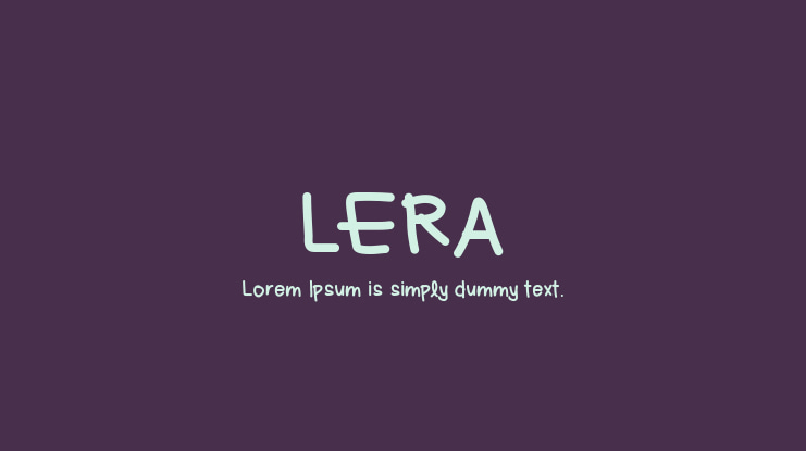 LERA Font