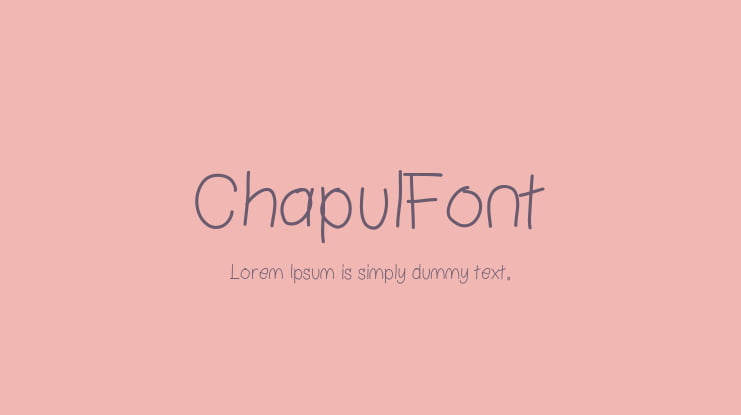 ChapulFont Font