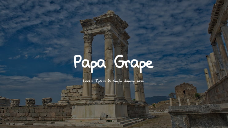 Papa Grape Font