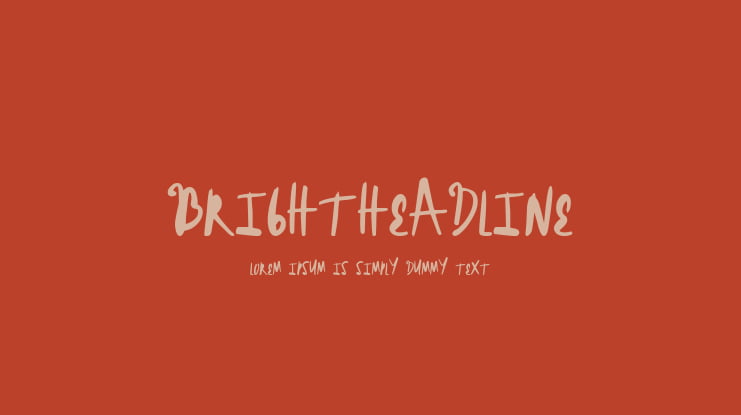 BrightHeadline Font