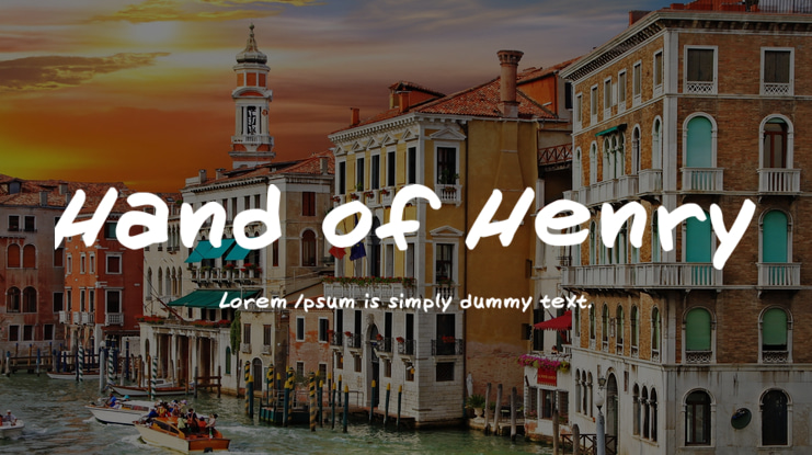 Hand of Henry Font