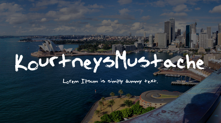 KourtneysMustache Font