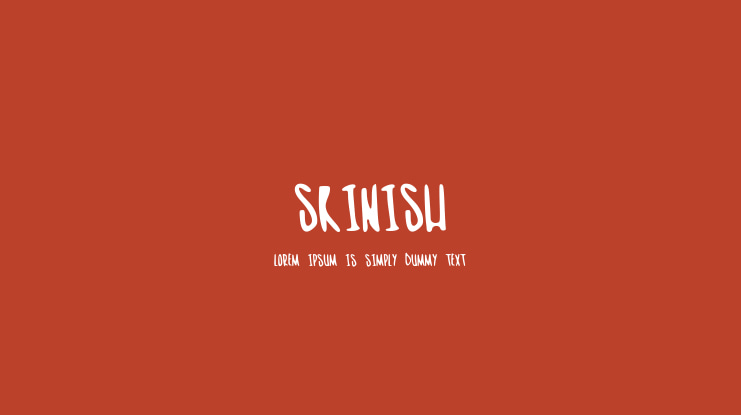 skinish Font