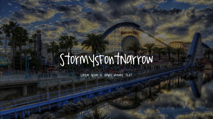 StormysFontNarrow Font