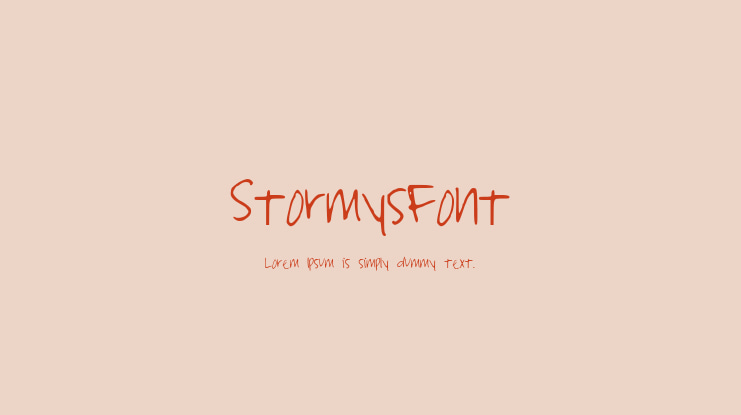 StormysFont Font