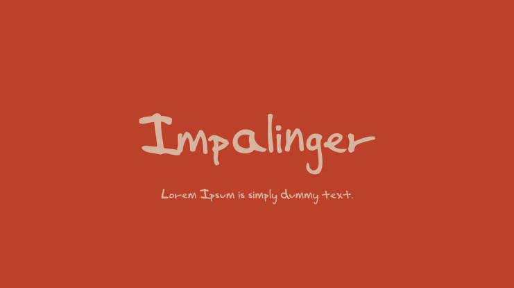 Impalinger Font