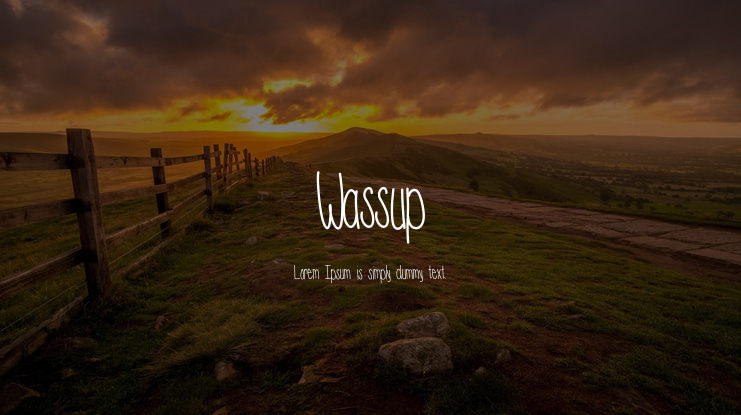 Wassup Font