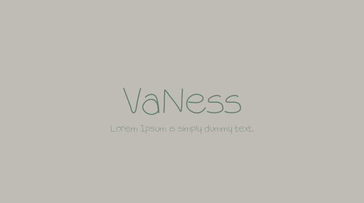 VaNess Font