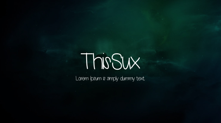 ThisSux Font