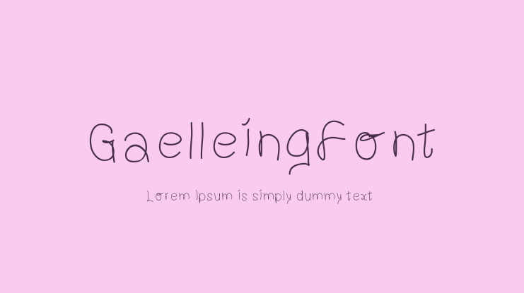 GaelleingFont Font