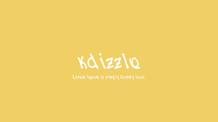 kdizzle Font