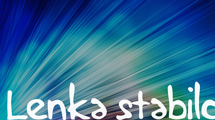 Lenka stabilo Font