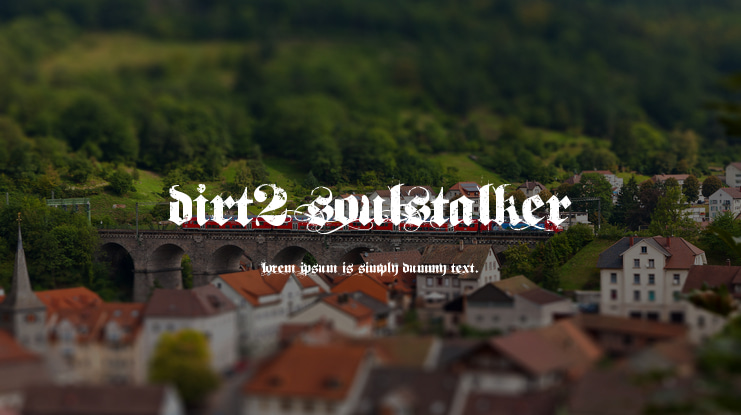 Dirt2 SoulStalker Font