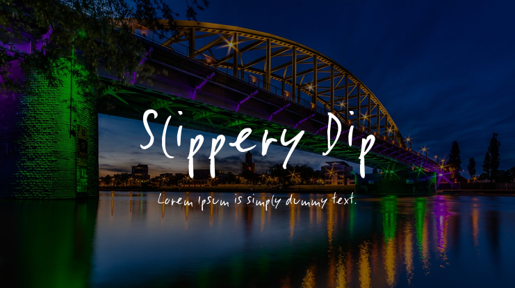 Slippery Dip Font