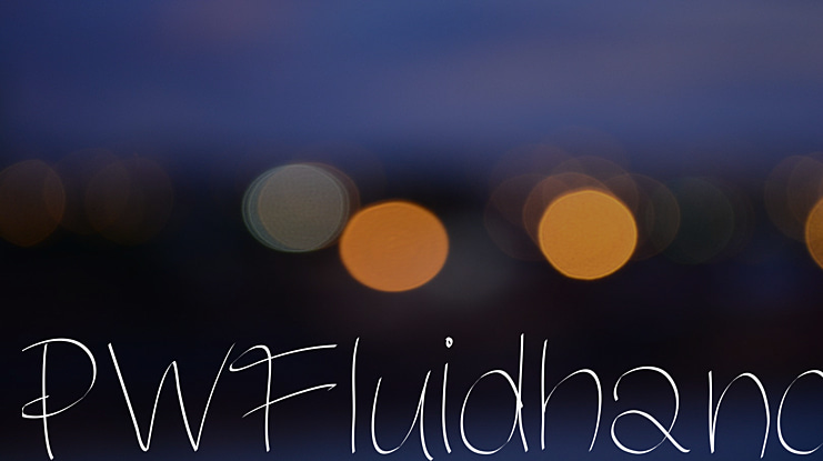 PWFluidhand Font