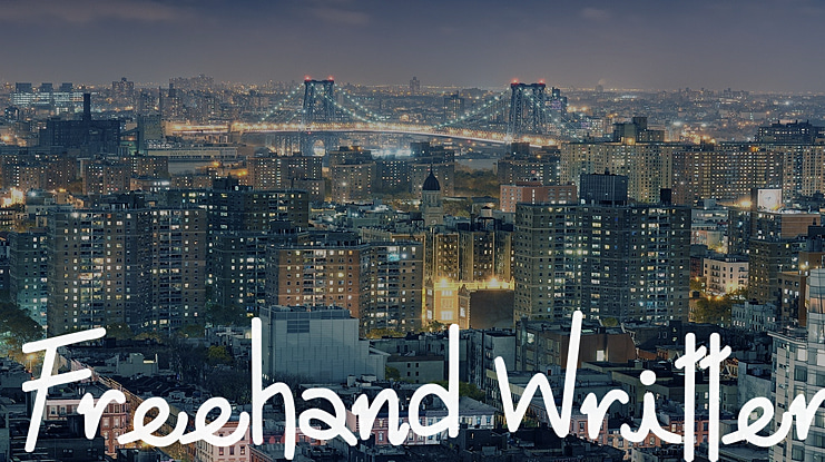 Freehand Written Font