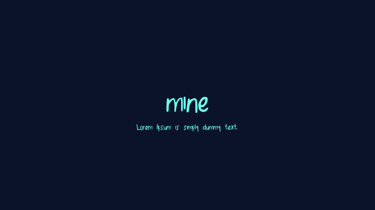 mine Font