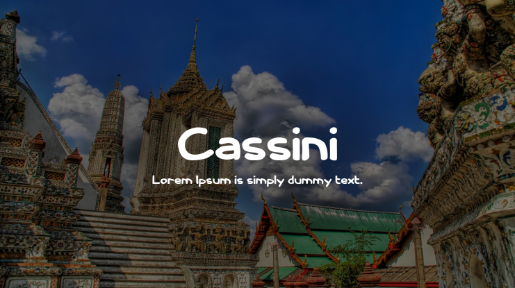 Cassini Font