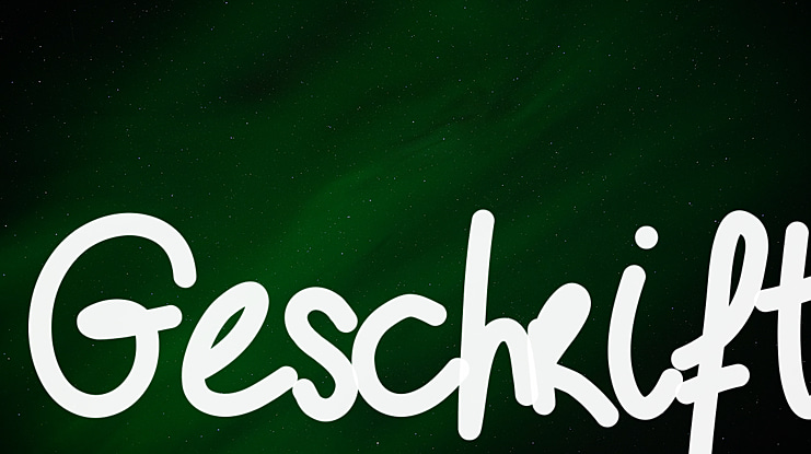 Geschrift Font