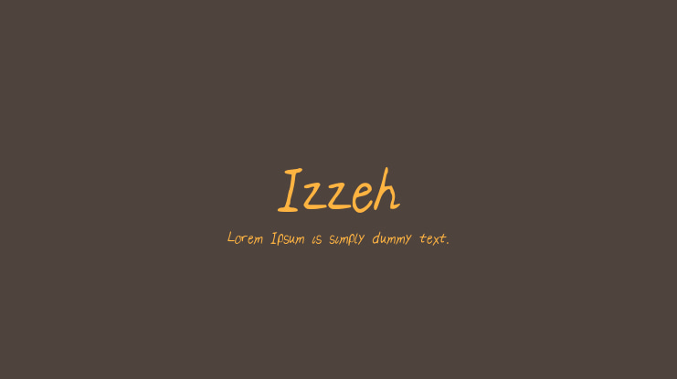 Izzeh Font