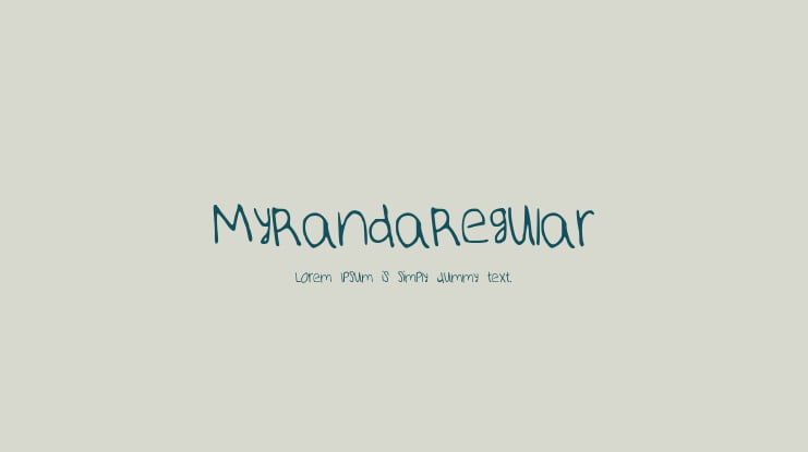 MyRandaRegular Font