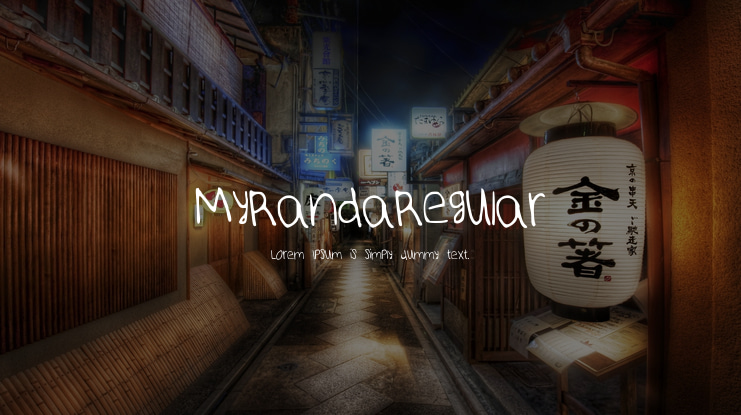 MyRandaRegular Font
