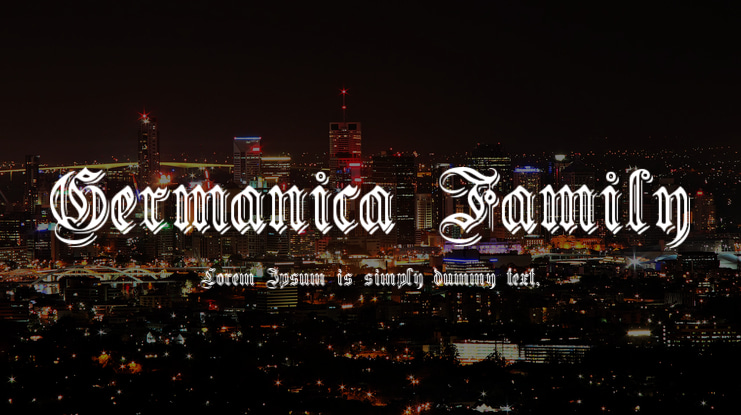 Germanica Family Font Family