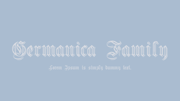 Germanica Family Font Family