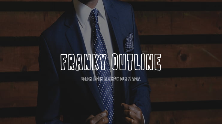 Franky Outline Font