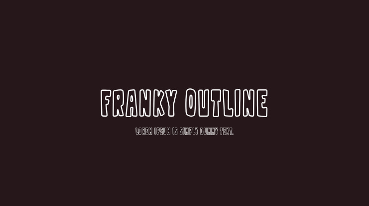 Franky Outline Font