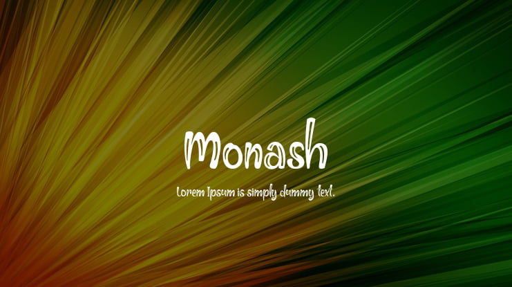 Monash Font